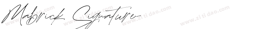 Mabrick Signature字体转换